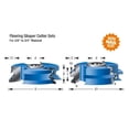 thumbnail image 4 of Amana Tool SC450 2-PC Carbide Tipped 3-Wing Stile & Rail Flooring w/Nail Slot 3-1/4 D x 7/8 CH x 1/8 x 1/16 R x 1/2 & 3/4 Bore Shaper Cutter Set for 5/8 to 3/4 Material, 4 of 7
