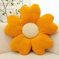 thumbnail image 6 of Flower Pillow Flowers Shaped Pillow Cushion Decorative Daisy Pillow for Bed Cute Throw Pillow Flower Floor Pillow Soft Seat Cushion Cushion(19.7Inch，Yellow), 6 of 8
