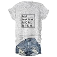thumbnail image 2 of RMGVDSD Womens T Shirts Top Mama Shirts For Women Loose Fit Ma Mama Mom Bruh Letter Print Short Sleeve T Shirt Stylish Tee Shirts, 2 of 4