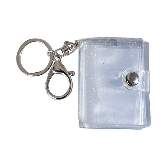 Amzcrzy Wedding Gifts Keychain Keychain 1 Piece 16 Bag Mini Insert Photo Album with Keychain Photo Card Binder for Picture Storage Book Family Wedding Memorial Gift Gifts for Boyfriend
