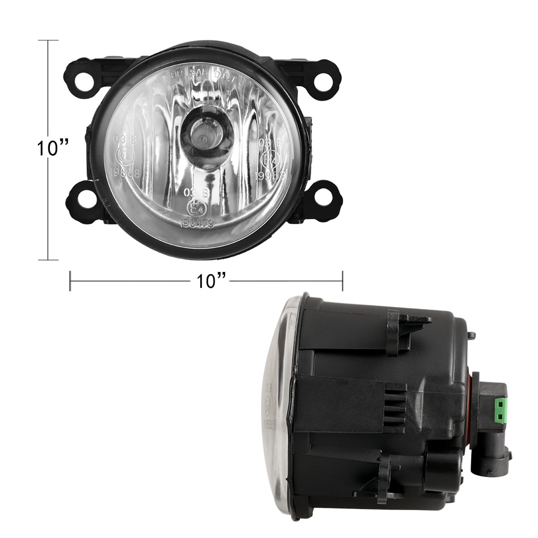 Fits For 08-14 Ford Focus PAIR Factory Bumper Replacement Fog Lights Clear Lens