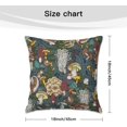thumbnail image 6 of Mushroom Forest Velvet Throw Pillow Covers Sofa Pillowcase Car Square Throw Pillowcases Home Decoration 18x18Inch, 6 of 6