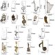 thumbnail image 2 of 90 colgantes con símbolos y notas musicales de instrumentos musicales, 2 of 9