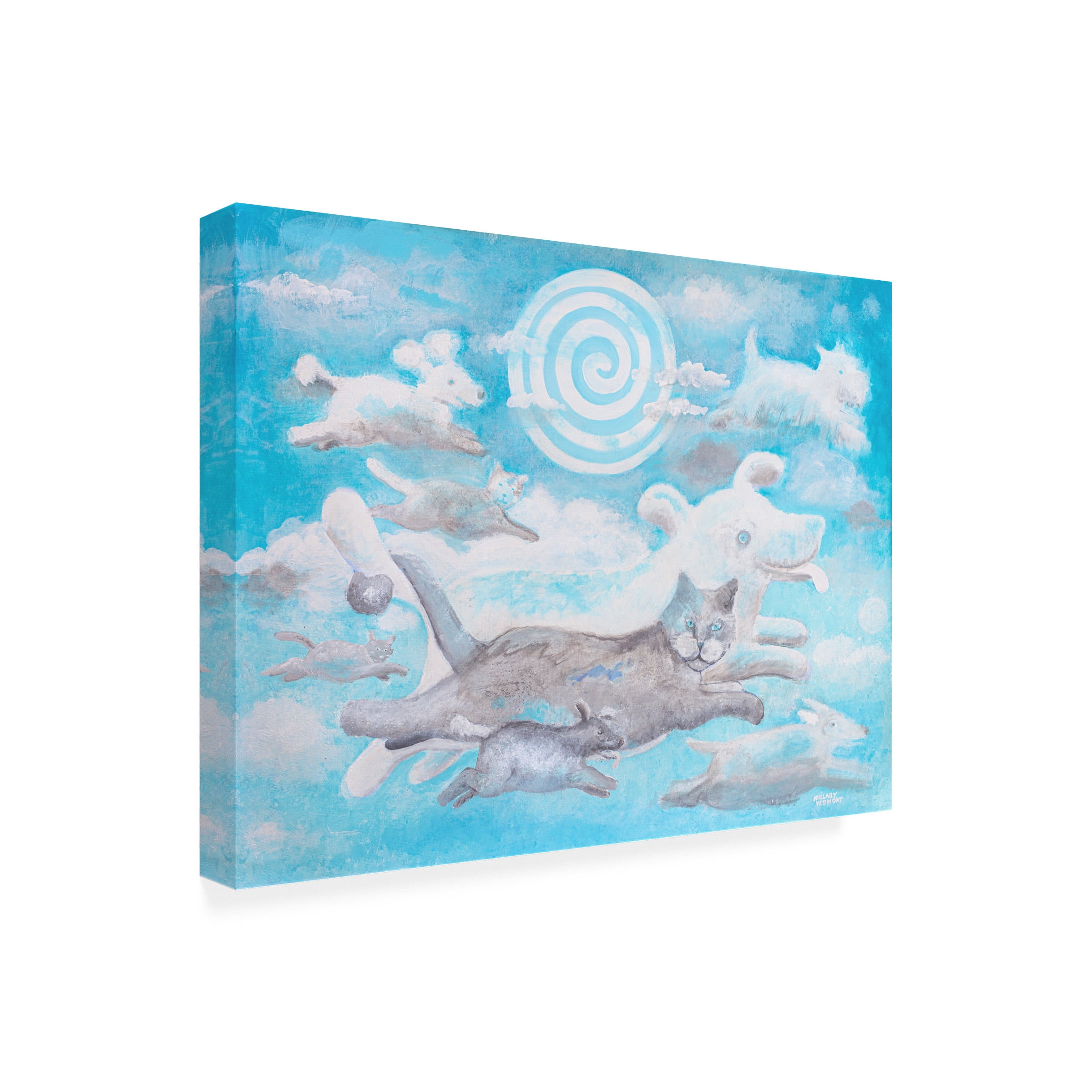 Hillary Vermont Pet Designs for Humans 'Welcome To Heaven' Canvas Art