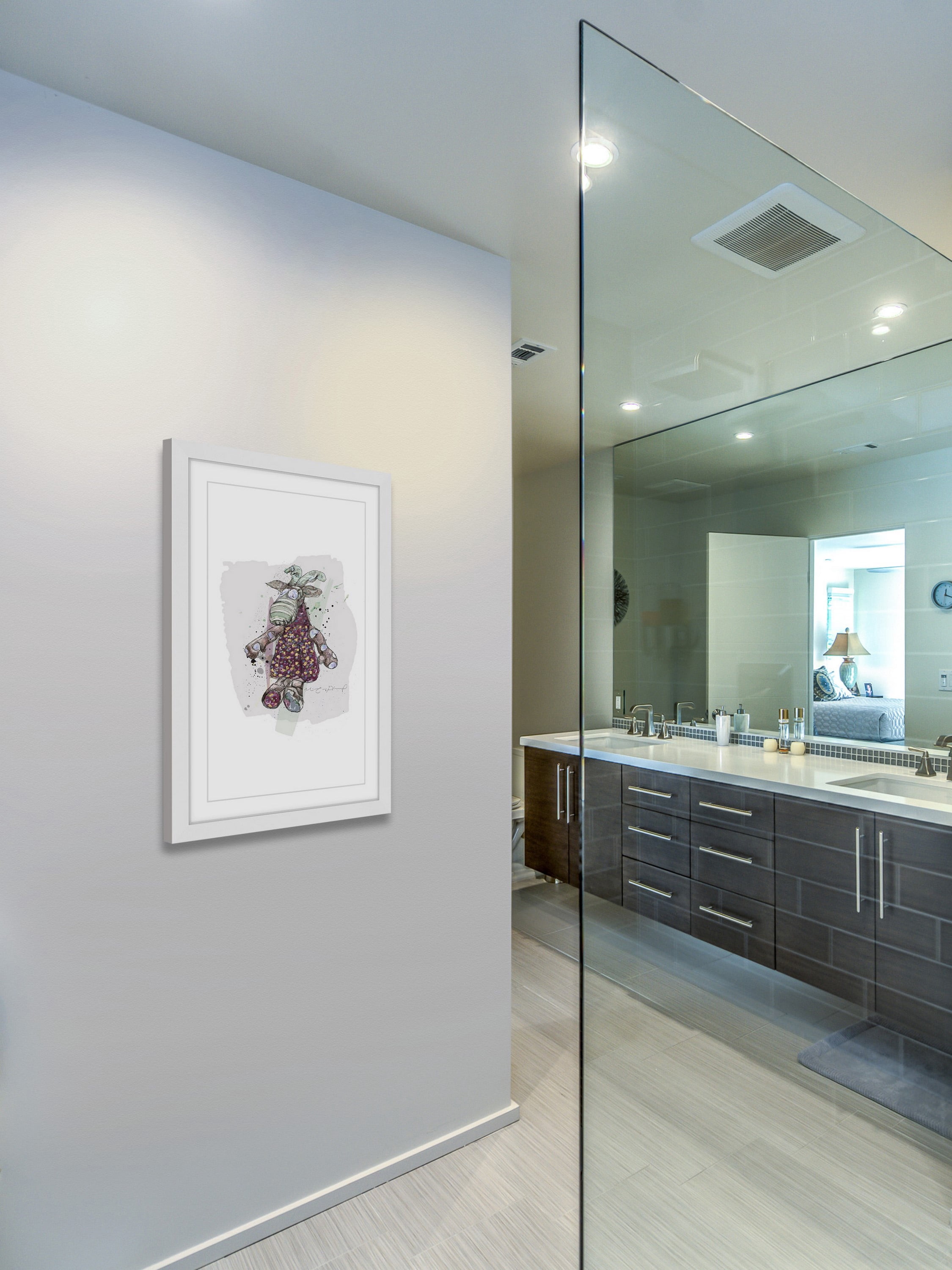 "Chevre" Framed Painting Print