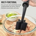 thumbnail image 5 of Ahot 2Pcs Meat Chopper and Masher - Ground Beef Hamburger Smasher, Plastic Spatula, Kitchen Separator Tool for Food, Potato, Bean - Silicone Chop and Stir, Meat Dicer, 5 of 9