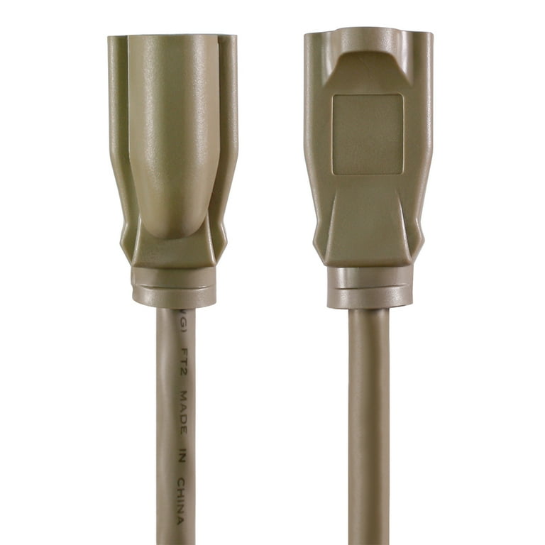 Hyper Tough 25FT 16AWG 3 Prong Tan Single Outlet Outdoor