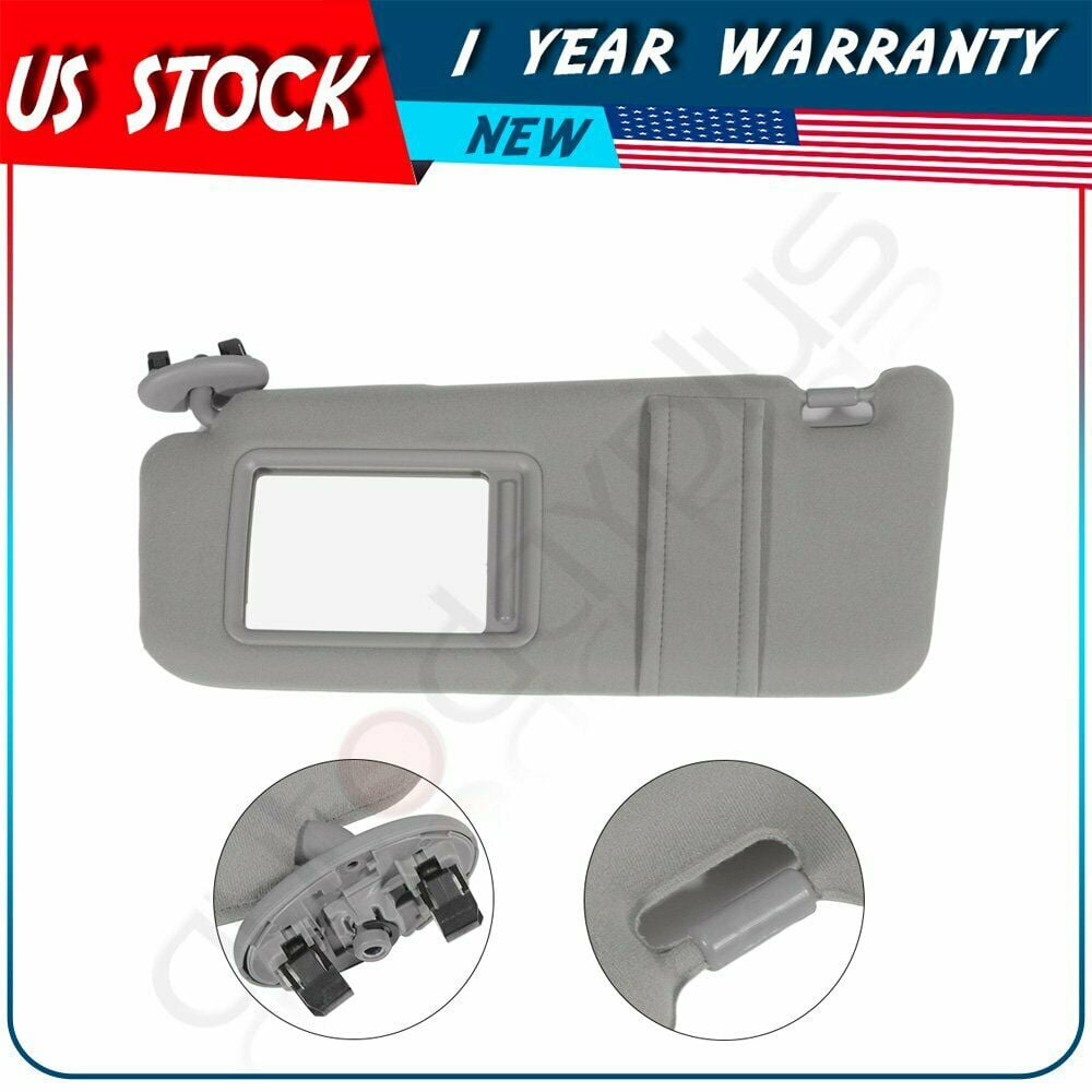 Left Sun Visor for 2007 2011 Toyota Camry and Camry HV with Sunroof and Light