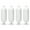 White, variant on NEH Twin Eye Ribbed Boat Pontoon Fender 6.5" x 23" 4pcs Inflatable Vinyl Mooring Bumpers Guard Dock Docking - Black