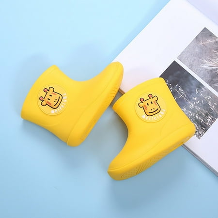 

Simplmasygenix Toddler Shoes Clearance Toddler Kids Baby Boys Girls Cartoon Rubber Waterproof Rain Shoes Rain Boots