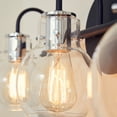 thumbnail image 3 of Andrews 3-Light Earth Black Vanity Light, 3 of 5