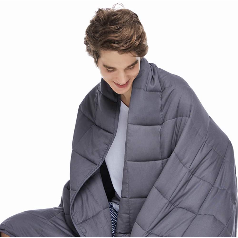 ZonLi King Size Weighted Blanket 20lbs(80''x87'', Grey), King Weighted