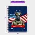 thumbnail image 5 of Happy Father's Day Honoring Veterans Scottish Terrier in Army Uniform Spiral Bound Journal Scottie Dog Lover Gifts 5x7in Spiral Notebook - 13007, 5 of 5
