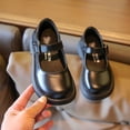 thumbnail image 2 of Viluyesy Girls Mary Jane Flats - Toddler Leather Dress Shoes - Soft Sole Princess Ballet Flats - Spring Summer Wedding Party Uniform Shoes Black Size 8.5, 2 of 10