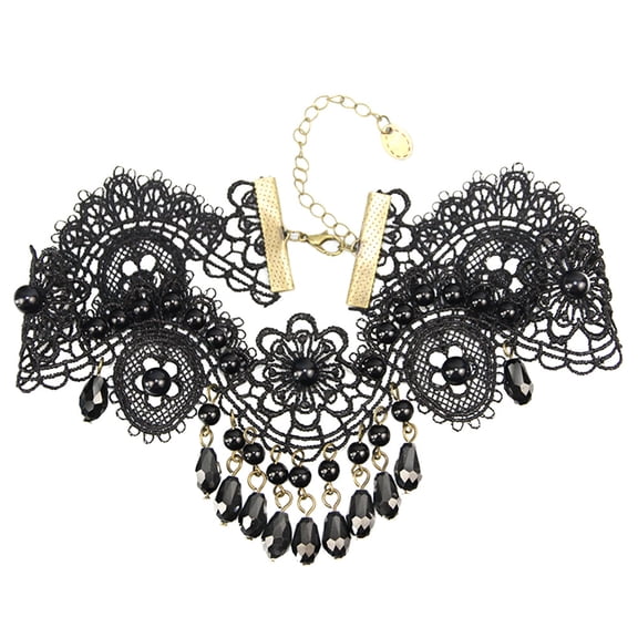 ELAYARD Black Necklace Women Vintage Lace Pendant Necklace 1Pcs Decoration Birthday