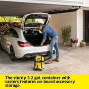 Karcher Cordless Shop Vacuum Wet and Dry, WD 2-18, Blower Function, 3.2 Gallon - Tool Only