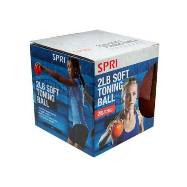 Kole Imports HX47616 2 lbs Spri Soft Toning Weight Ball