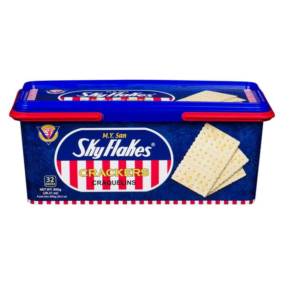 M.Y. San Sky Flakes Crackers, Net Weight : 800 g / 32 packs