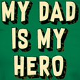 thumbnail image 3 of CafePress - My Dad Is My Hero Women's Dark T Shirt - Women's Traditional Fit Dark T-Shirt, 3 of 4