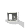thumbnail image 2 of Rusticware 788SN Satin Nickel Double Rocker & Switch Plate, 2 of 2
