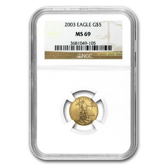 2003 1/10 oz American Gold Eagle MS-69 NGC