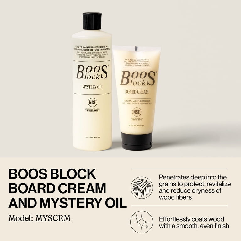 John Boos, Care Set, 16 oz Mystery Oil and 5 oz Board Cream