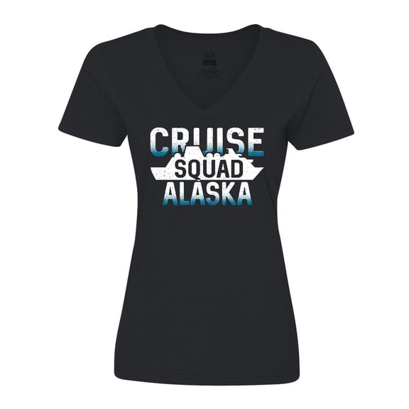 Inktastic Alaska Cruise Squad Vacation Trip Women's V-Neck T-Shirt