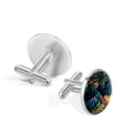 thumbnail image 3 of Tropical Plants Elegant Dress Shirt Cufflinks Set Made of Stainless Steel for Formal Occasions, 3 of 6