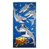 Jay Franco & Sons Pirate Shark Fiber Reactive Beach Towel