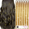 thumbnail image 1 of MISSUHUI Oropel para el cabello con herramientas 47 pulgadas 1200 hebras Extensiones de cabello con purpurina y oropel brillante Kit de hebras de oropel para el cabello de hadas Accesorios para el cab, 1 of 5