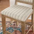thumbnail image 4 of Linon Findley 26" Mid Back Indoor Wood Counter Stool, Graywash/Natural Stripe, 4 of 12