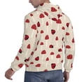 thumbnail image 6 of Fotbe Men's Hoodie with Ladybug With Mushroom Pattern - Kangaroo Pocket Pullover Hooded Sweatshirt, Perfect for Daily Wear, Travel, and Home-Large, 6 of 7