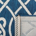 thumbnail image 2 of SAFAVIEH Courtyard Finian Distressed Geometric Indoor/Outdoor Area Rug Navy/Light Beige, 8' x 11', 2 of 5