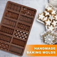 thumbnail image 2 of 3Pcs Chocolate Bar Molds 12 Cavity Break Apart Chocolate Molds Food Grade Silicone Chocolate Mold Non Stick Candy Bar Molds Temperature Resistant Chocolate Making Molds for DIY, 2 of 6