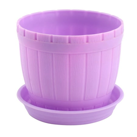 Care Of Christmas Cactus Uk Office Plastic Desktop Adornment Plants Cactus Planting Pot Flowerpot Purple for Christmas ()