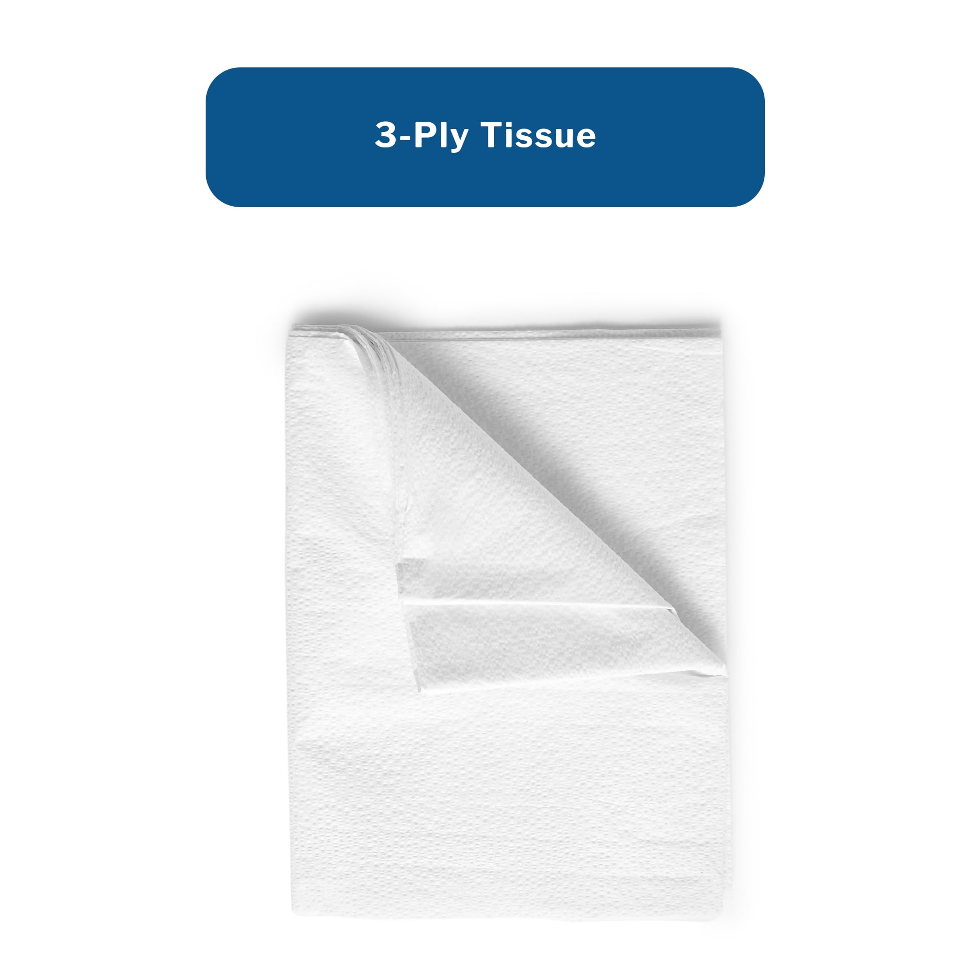 McKesson Exam Drape Sheets, 3-Ply General Purpose Physical Exam Cover, White Disposable Paper Drape, Medical Supplies, 48 in x 48 in, 100 Ct