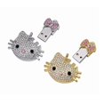 thumbnail image 3 of Sanrios-Colgante de Hello Kitty para niña, collar con diseño de Hello Kitty, Diamante completo Y2K Original, Material de acero de titanio, disco en U, memoria de 512Mb, 3 of 4