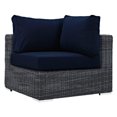 thumbnail image 4 of Modway Summon Fauteuil Sectionnel d'Extérieur en Osier pour Patio, 4 of 5