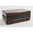 thumbnail image 2 of Flaming AMISH Birch, One-Drawer Jewel Chest. Soft-Suede Linings with Double Swing-Out Chain bars; Four Bracelet Pillows in top Deck; Multiple Compartments in Drawer. AMISH Crafted & Made in USA!, 2 of 2