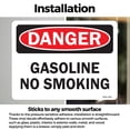 thumbnail image 3 of Gasoline No Smoking OSHA Danger Vinyl Decal Label 24 Inch x 18 Inch - 10 Pack, 3 of 6