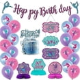 thumbnail image 1 of 30 Pcs Gymnastics Birthday Decoration Set, Gymnast Happy Birthday Banner Balloons, 1 of 5