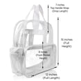 thumbnail image 4 of DALIX Clear Backpack for School Transparent Bags Bulk in White (2-Pack), 4 of 6