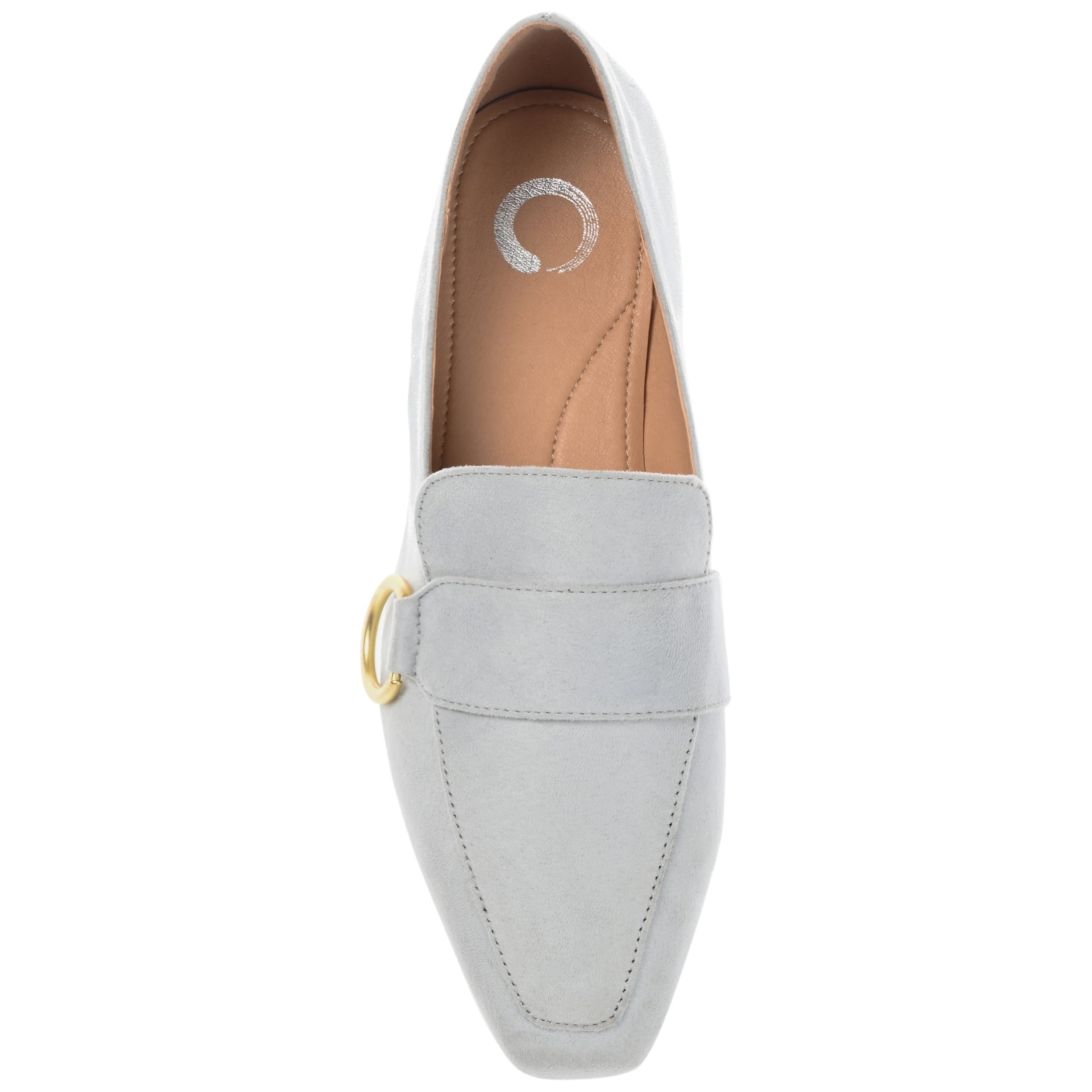 Journee Womens Benntly Slip On Square Toe Loafer Flats
