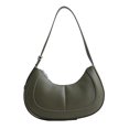 thumbnail image 3 of Bolso Cuero PU Con Forma Media Sólido para Mujer Mano () Rojo, 3 of 8
