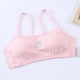 thumbnail image 1 of Big Cami Bra Almohadillas extraíbles Ropa interior inalámbrica sin costuras Rosado Hugo Sujetador de entrenamiento para niñas, 1 of 10
