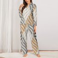 thumbnail image 2 of Fotbe Geometric Pattern Long Sleeve Pajama Set for Women,Sleepwear Set,2-piece Loungewear Set,Soft PJs Comfy Nightwear with Pockets-XX-Large, 2 of 7