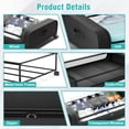 thumbnail image 5 of Under Bed Storage Containers, 4 PK Under Bed Shoe Storage With Wheels,Under Bed Storage Bins Drawer For Clothes, Blankets And Shoes, Bedding,Black, 5 of 8