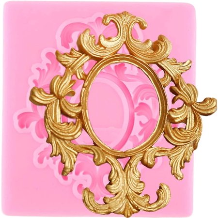 Lonbiaci DIY Frame Cake Border Silicone Mold Fudge Cake Decorating Tool ...