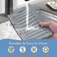 thumbnail image 5 of Gray, 44.5 * 14cm faucet sink splash guard, silicone faucet mat faucet sink mat, longer silicone faucet sink splash guard for kitchen and bathroom use, 5 of 5