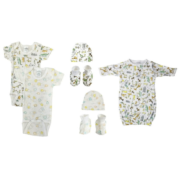 Unisex Newborn Baby 7 Pc Layette Sets